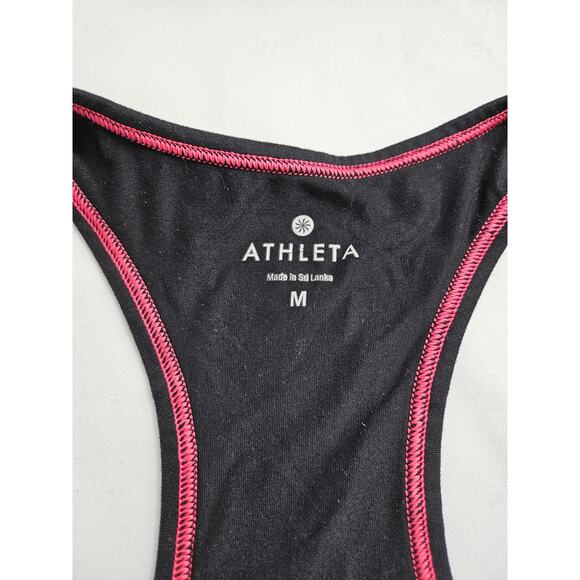 Athleta Women's Tank Top Shirt Multicolor Stripe Stretch Scoop Neck size M - Picture 7 of 11